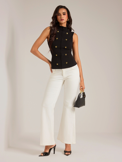 SHEIN Tall Chaqueta de negocios elegante y vintage estilo Napoleón para mujeres altas