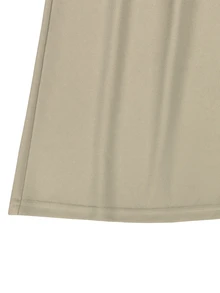 LUMIGAL Women's Long Lapel Button-Down Dress Office Brunch Beige Autumn Vintage Elegant - Khaki - View 7