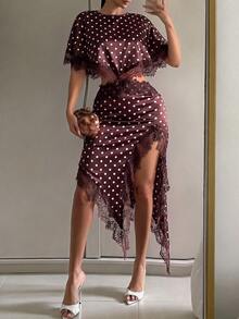 SHEIN SXY 女士中長連身裙 - 彩色 - 查看 4