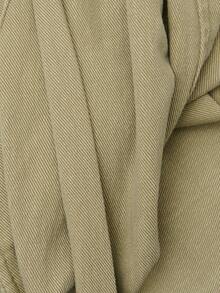 Nöista Military Green Jacket With Double Breasted Buttons. Fall Winter, Casual, Commuting, Going Out. - Green - View 9