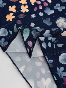SHEIN LUNE Women's Casual Floral Print Skirt - Multicolor - View 7