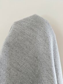 Serisse 女款秋冬長袖單排扣休閒優雅大衣，深色學院風灰色短版紋理辦公外套 - 灰色 - 查看 8