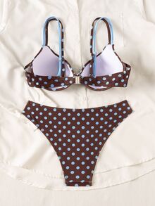 Swim Vcay Bộ bikini nữ mùa hè mới Glamour, đệm nâng ngực, dây quai mảnh điều chỉnh được - Nhiều màu - Xem 2