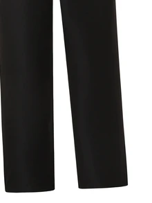 2pcs/Set Teen Boy Gentleman Suit Black Blazer + Long Pants, Elegant, Suitable For Birthday, Wedding, Wedding Guest, Pageboy, Ring Boy, Back To School - Black - View 4