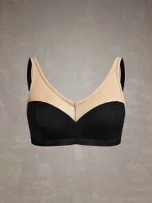 Esseday Wireless Curve Bralette Plus Size Wire-Free Bra Rave Party Black Autumn Sexy - Black - View 2