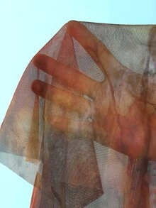 SHEIN Swim 豹纹随机深V性感连体泳衣，女士两件套，含网纱裹裙，沙滩度假性感泳装 - 彩色 - 查看 3