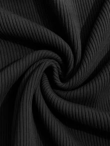 Comfortcana Polyester Spandex Mesh Lined Double Layer Side Ruched Asymmetrical Hem Plus Size Dress Halloween Party Date Night Black Autumn Sexy Elegant - Black - View 6