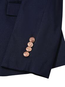 Manfinity Bizformal 男士雙排扣商務風兩件套西裝套裝，成熟休閒商務通勤百搭日常西裝套裝 - 彩色 - 查看 3