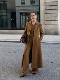 WOMEN'S AUTUMN/WINTER CINCHED WAIST CINCHED WAIST OVERCOAT - image - 9