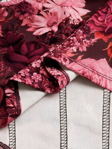 SHEIN VCAY 大尺碼女款花卉印花方領塑形背心 - 彩色 - 查看 6