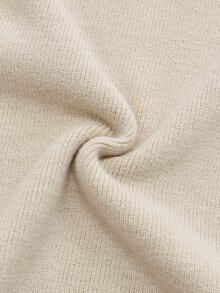 Momance Maternity Sweater Loose Fit Mock Neck Cape Design Elegant Date Solid Color Knit Pullover Cardigan Versatile Everyday - Khaki - View 6