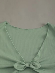 Tween Girls Green Floral Print Cami Mini Dress With Straps Flared Short Polyester Cute Spring Outfit, Vacation - Green - View 6