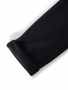 2 Pack Celana Jogging Lurus Fleece Kasual Minimalis Vacaura Boy Warna Hitam & Abu-abu, Cocok Untuk Musim Semi, Gugur & Dingin - MultiWarna - View 6