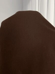 Enliva Atasan Wanita Ukuran Besar Lengan Berkerut Leher V, Blus Musim Panas untuk Bentuk Tubuh Berlekuk, Cocok untuk Bentuk Tubuh Apel dan Bulat, Pakaian Liburan, Pakaian Penting Musim Panas - Coklat - View 8