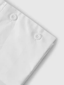 ROMWE Women's White Blouse With Drawstring Eyelets, Leg-Of-Mutton Sleeves, Gothic Court Style, Unique Niche Design - White - View 4