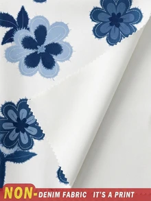 EMERY ROSE Plus Size Women Casual Floral Print Sweatshirt, Autumn Winter - Multicolor - View 5