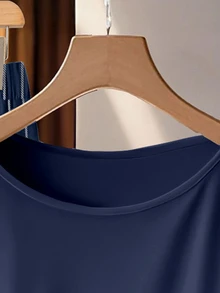 SHEIN Clasi 女士系带蝴蝶结衬衫和直筒裤两件套 - 彩色 - 查看 4