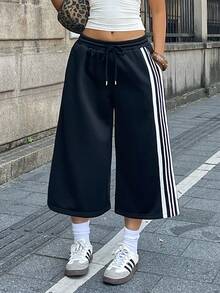 Coolane 女士春夏街头风复古水洗做旧舒适牛仔效果黑色短裤 - 黑色 - 查看 5