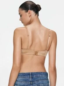 SHAPORA 3pcs Bra Premium Apricot Underwire Push-Up dengan Pengait Ganda dan Desain Samping yang Merata untuk Wanita - MultiWarna - View 2
