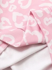Maija Kids HELLO KITTY AND FRIENDS | SHEIN Maija Kids 兒童青少年女孩休閒 Y2K 風格可愛優雅細緻舒適寬鬆針織粉色與白色印花卡通圓領套頭秋季衛衣校園穿搭 - 粉色 - 查看 7