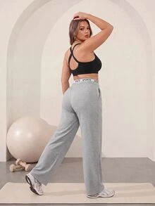 Rhythm Era Plus-Size Women's Solid Color Crossover Backless Short Fitness Tank Top, Suitable For Daily Workouts Gym Pilates Black Summer - Black - View 2
