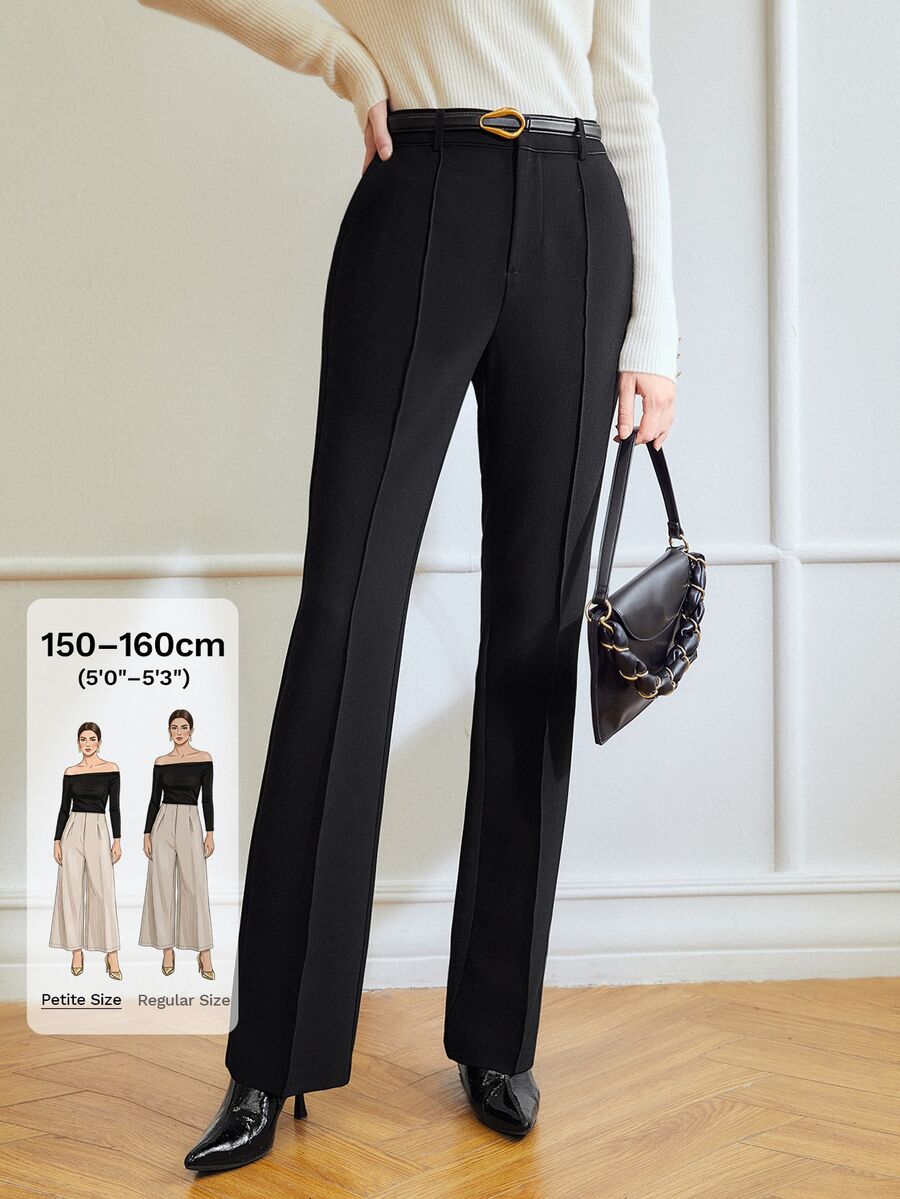 MOTF Petite WOMEN SUIT PANTS ,PETITE WOMEN - Black - View 1