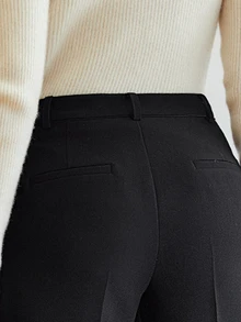 MOTF Petite WOMEN SUIT PANTS ,PETITE WOMEN - Black - View 3