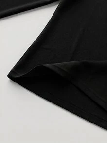 SHEIN MOD بيجامة نسائية كاجوال بياقة مستديرة وأكمام طويلة مطبوعة بالفيونكة - أصفر - مشاهدة 6
