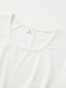 SHEIN 2件組 青少年女孩休閒Y2K字母貼布修身短袖T恤直筒運動長褲套裝 郵輪派對 郵輪 白色 粉色 秋季 - 彩色 - 查看 4