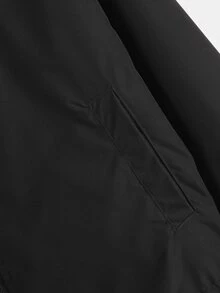 Casuvi Kids Teen Boy Fashion Black Jacket Soft And Comfortable Fabric Easy To Wear Stylish Minimalist Streetwear Cute Teen Versatile Fit Outdoor Fall - Black - View 7