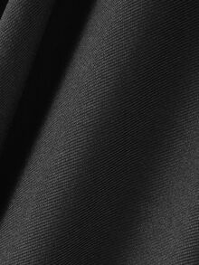 SHEIN Plus Size Maternity Adjustable Waist Split Hem Flared Leg Long Pants - Black - View 7