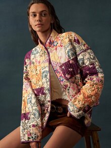 Bohemela Casual Loose Woven Printed Women's Regular Jacket - Multicolor - View 8