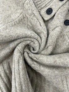 Breezaya Women's Solid Color Casual Versatile Daily Wear Long Sleeve Sweater - Khaki - View 8