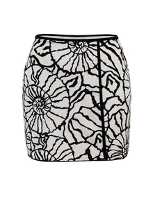 Swim Oasis Women's Sexy Deep V One-Piece Swimsuit With Vintage Floral Print, Beach Cover-Up 2-Piece Set - Multicolor - View 5