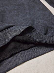 SHEIN Sweatshirt Lengan Panjang Wanita Elegan untuk Liburan Kasual dengan Motif Rivet - Putih - View 7