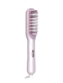 SHEGLAM HAIR Hydra Shot Steam Straightening Brush Pro,Steam Straightener,12 Temps & 3 Steam Levels,8 Min Sleek Straight,Keratin Pro™ Protective Coating,Nourishes Hair,Less Heat Damage & Reduced Breakage,Travel Dual Voltage For Fast Salon Results Curly & Frizzy Hair Hair Straightener Brush - Mauve Purple - View 12