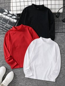 SHEIN 3件組青少年男孩T恤 - 彩色 - 查看 1