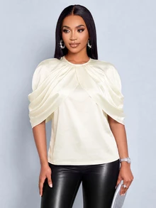 SOLERSUN Vintage Cream White Women's Jacket, Lace Trim Lightweight, Elegant Office Party Brunch Casual Two-Way Outerwear For Early Summer - Apricot - View 6