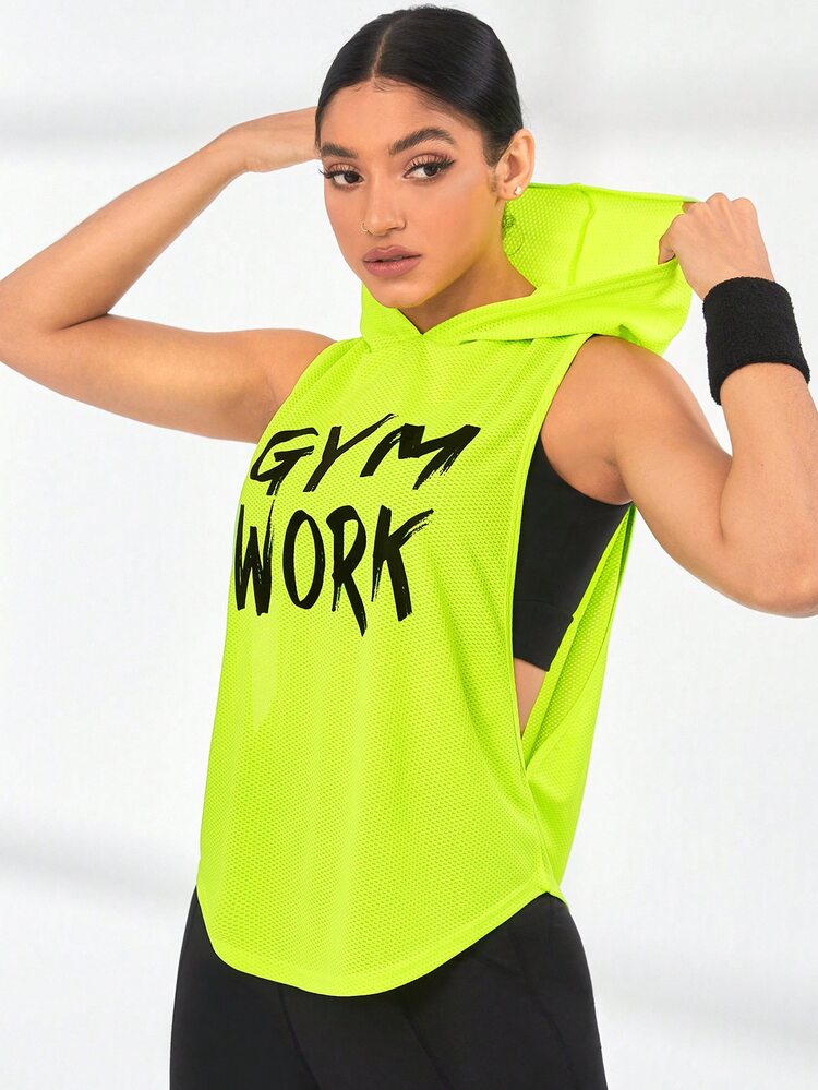 Solea Cove Solea Cove Crisscross Back Sports Tank Top Fitted Shirtworkout Tank Top - Green - View 8