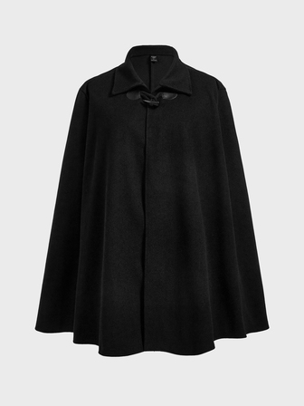 Abrigo capa de estilo real de unicolor para hombres