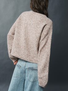 Bohemela Women's Casual Frog Button Cardigan, Autumn/Winter - Khaki - View 9