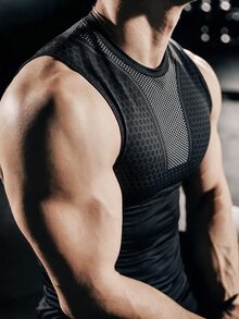 GymBeat Men's Colorblock Casual Daily Wear Sports T-Shirt - Multicolor - View 3