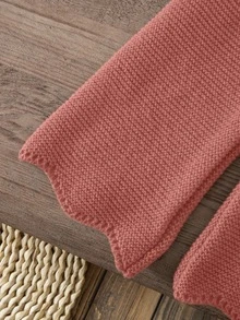 Young Girls Sweater Co-Ords, Knitted Long Sleeve Sweater And Knitted Wide Leg Pants, Suitable For Autumn/Winter - Pink - View 8