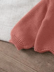 Young Girls Sweater Co-Ords, Knitted Long Sleeve Sweater And Knitted Wide Leg Pants, Suitable For Autumn/Winter - Pink - View 4