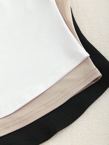 GlowEve Fitted Sleeveless Turtlenecks. Curvedhem Basics In Black, Beige, White. Great For Layering. - Multicolor - View 4