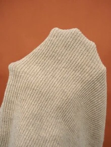 Trelyra Sweater Lengan Lonceng Warna Polos Serbaguna Kasual untuk Wanita - Khaki - View 8