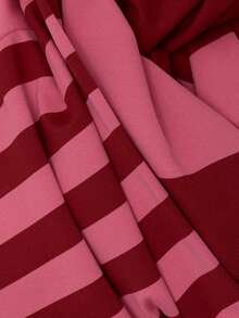 Nöista Color Block Striped T Shirt. Fall Winter, Casual, College, Back To School, Everyday. - Red - View 11