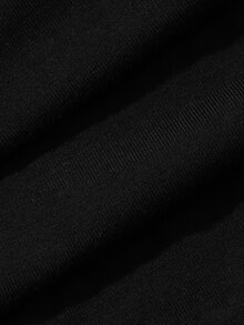 Dazy Maternity Solid Color Slim Fit Long Sleeve Square Neck Casual Daily Versatile Spring Autumn Maternity T-Shirt Vacation - Black - View 7