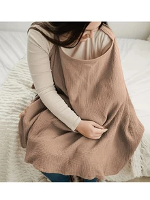 SHEIN 100% 梭織透氣柔軟哺乳罩，多功能嬰兒推車遮陽篷，汽車安全座椅遮陽簾，媽媽隱私圍裙 - 彩色 - 查看 8