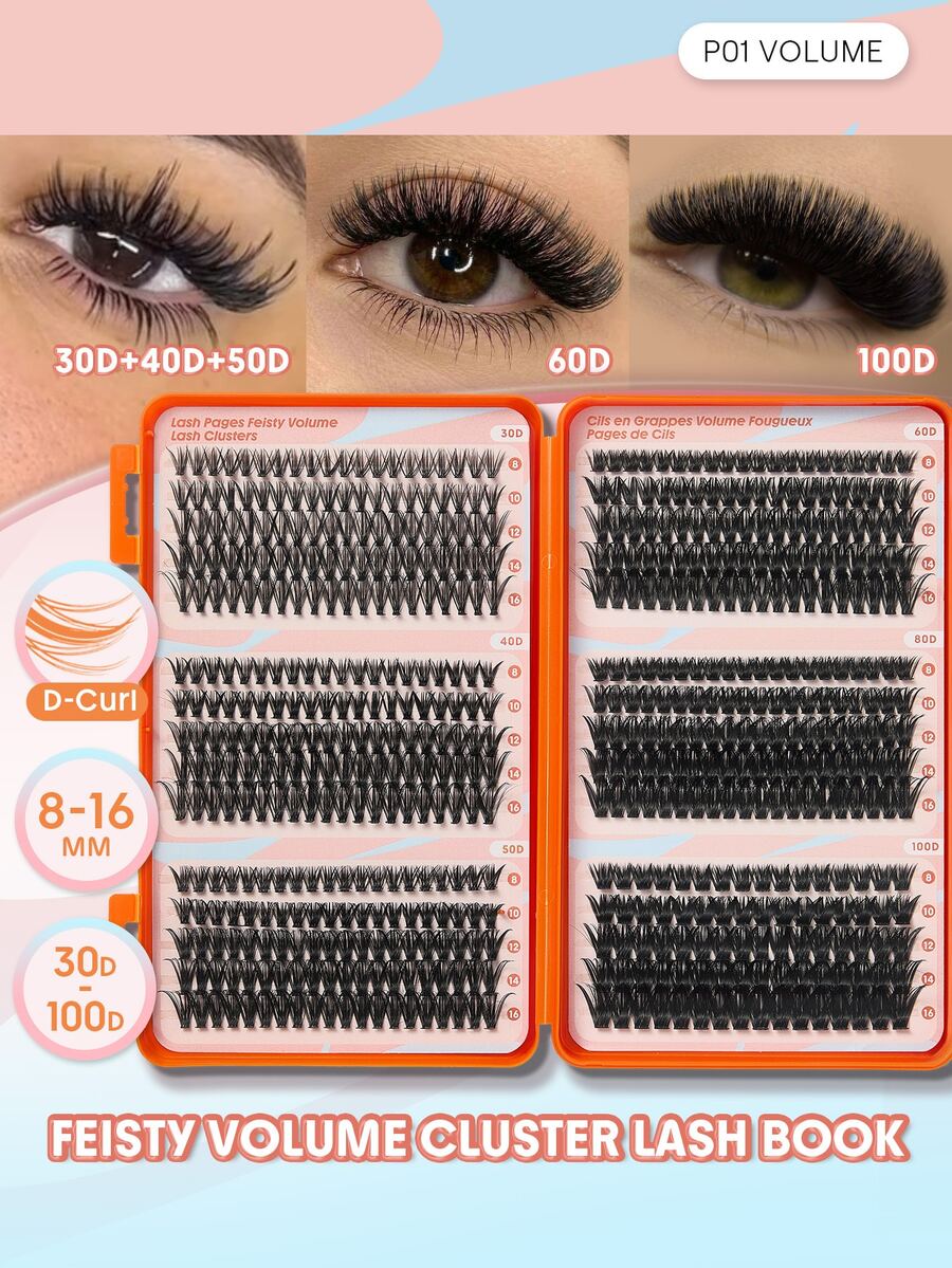 SHEGLAM Lash Pages Feisty 濃密睫毛叢 品牌美妝化妝品 適合女士與女孩 - 黑色 - 查看 1